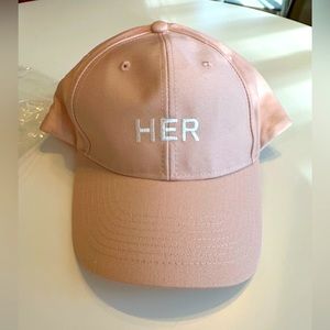 Burberry Her Pink Cotton Baseball Cap Hat Women’s Adjustable Size